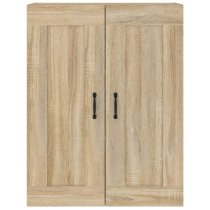 Lima Wooden Wall Storage Cabinet With 2 Doors In Sonoma Oak