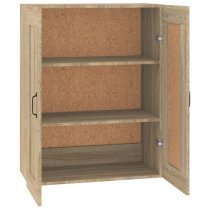 Lima Wooden Wall Storage Cabinet With 2 Doors In Sonoma Oak