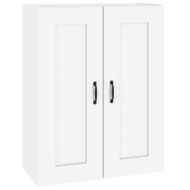 Lima High Gloss Wall Storage Cabinet With 2 Doors In White