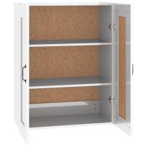 Lima High Gloss Wall Storage Cabinet With 2 Doors In White