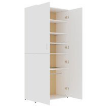 Norco Wooden Shoe Storage Cabinet With 2 Doors In White