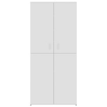 Norco Wooden Shoe Storage Cabinet With 2 Doors In White