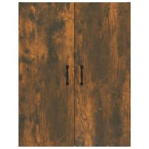 Albany Wooden Wall Storage Cabinet With 2 Doors In Smoked Oak