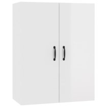 Albany High Gloss Wall Storage Cabinet With 2 Doors In White