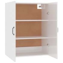 Albany High Gloss Wall Storage Cabinet With 2 Doors In White