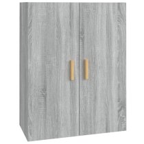 Avon Wooden Wall Storage Cabinet With 2 Door In Grey Sonoma Oak