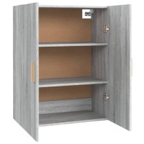 Avon Wooden Wall Storage Cabinet With 2 Door In Grey Sonoma Oak