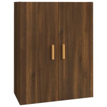 Avon Wooden Wall Storage Cabinet With 2 Doors In Brown Oak