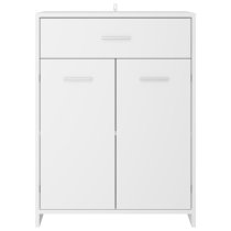 Carlton Wooden Bathroom Cabinet With 2 Doors 1 Drawer In White