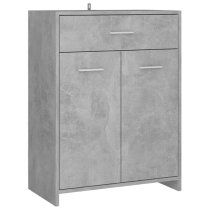 Carlton Wooden Bathroom Cabinet With 2 Doors In Concrete Effect