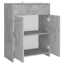 Carlton Wooden Bathroom Cabinet With 2 Doors In Concrete Effect