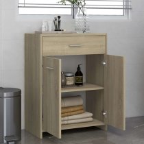 Carlton Wooden Bathroom Cabinet With 2 Doors In Sonoma Oak