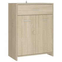 Carlton Wooden Bathroom Cabinet With 2 Doors In Sonoma Oak