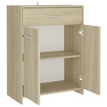 Carlton Wooden Bathroom Cabinet With 2 Doors In Sonoma Oak