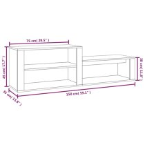 Barcelona High Gloss Hallway Shoe Storage Rack In White