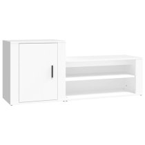 Barrington Wooden Hallway Shoe Storage Cabinet In White