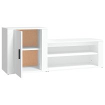 Barrington Wooden Hallway Shoe Storage Cabinet In White