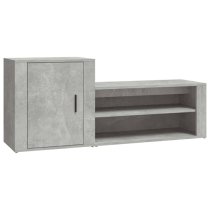 Barrington Hallway Shoe Storage Cabinet In Concrete Effect