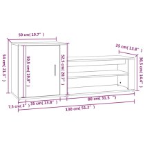 Barrington Hallway Shoe Storage Cabinet In Concrete Effect