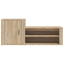 Barrington Wooden Hallway Shoe Storage Cabinet In Sonoma Oak