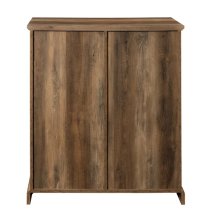 Jarrah Wooden Bar Cabinet With Sliding Door In Rustic Oak