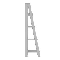 Stockholm Wooden 4-Tier Ladder Bookshelf In Grey