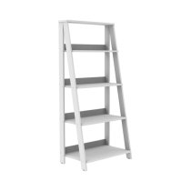 Stockholm Wooden 4-Tier Ladder Bookshelf In White