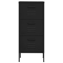 Jordan Steel Storage Cabinet With 3 Drawers In Black