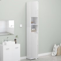 Logan Wooden Bathroom Storage Cabinet With 2 Doors In White