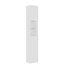 Logan Wooden Bathroom Storage Cabinet With 2 Doors In White