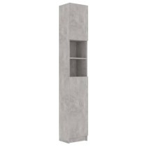 Logan Wooden Bathroom Storage Cabinet In Concrete Effect