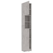 Logan Wooden Bathroom Storage Cabinet In Concrete Effect