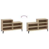 Lenoir Wooden Shoe Storage Rack With 5 Shelves In Sonoma Oak