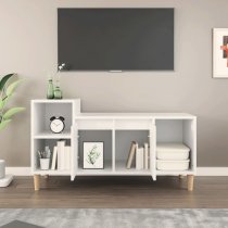 Novato Wooden TV Stand With 2 Doors In White