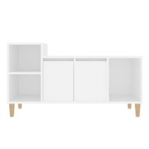 Novato Wooden TV Stand With 2 Doors In White