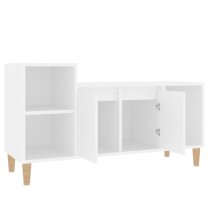 Novato Wooden TV Stand With 2 Doors In White