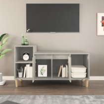 Novato Wooden TV Stand With 2 Doors In Concrete Effect