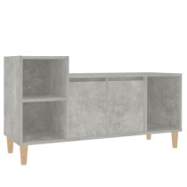 Novato Wooden TV Stand With 2 Doors In Concrete Effect