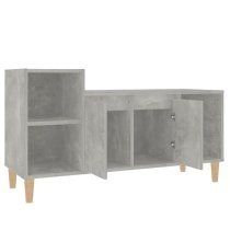 Novato Wooden TV Stand With 2 Doors In Concrete Effect