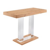 Caprice Wooden Bar Table Rectangular Large In Oak Effect