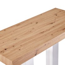 Caprice Wooden Bar Table Rectangular Large In Oak Effect