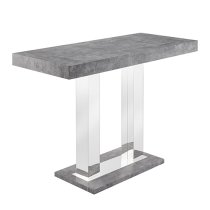 Caprice Large Concrete Effect Bar Table 6 Candid Black Stools