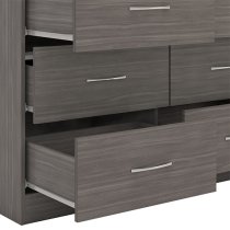 Mack Wooden Chest Of 6 Drawers In Black