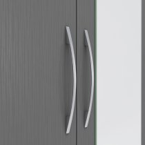 Mack Wooden Wardrobe With 2 Doors In Grey