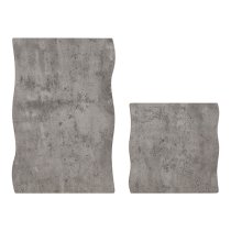 Qinson Wave Edge Set Of 2 Nest Of Tables In Concrete Effect