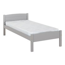 Misosa Wooden Single Bed In Grey Slate