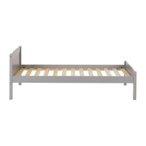 Misosa Wooden Single Bed In Grey Slate