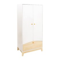 Kiro Wooden Bedroom Furniture Set In White And Pine Effect