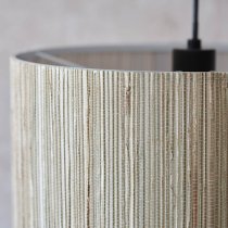 Brooks Seagrass Drum Shade Ceiling Pendant Light In Natural