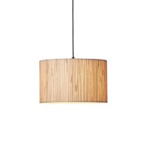 Brooks Seagrass Drum Shade Ceiling Pendant Light In Natural